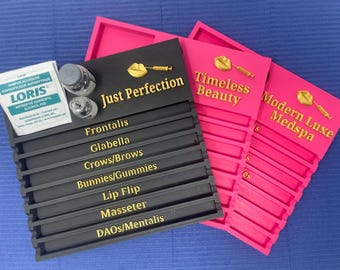 Customized Botox Syringe Tray, Medical Aesthetics Nurse Injector Neurotoxin Organizer, Medical Spa Organizer