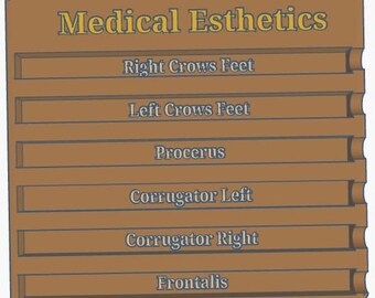 Bandeja porta jeringas para inyectables de Botox, organizador de bandejas de toxinas para MedSpa, soporte para jeringas para inyectores de enfermeras y profesionales de la estética.