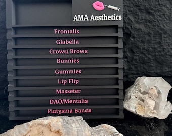 Customized Botox Syringe Tray, Medical Aesthetics Nurse Injector Neurotoxin Organizer, Medical Spa Organizer