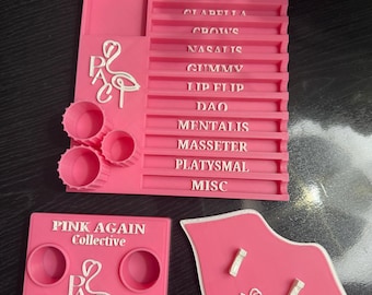 Set mit 3 Tabletts mit individuellem Logo: Botox-Spritzentablett, Fläschchentablett und Dermal-Filler-Halter, Krankenschwester-Injektions-Neurogift-Organizer, Medspa-Organizer