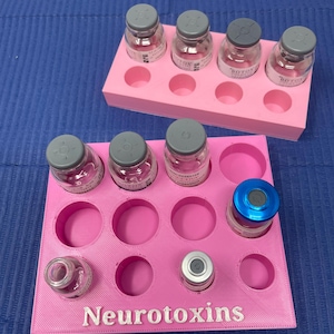 Medical Aesthetics Nurse Injector Neurotoxin Organizer, Botox Dysport Xeomin Jeuveau Daxxify Vial Vault Tox Tray Holder MedSpa Organizer