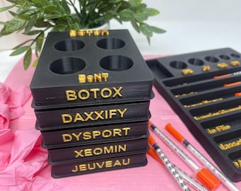 Botox Dysport Xeomin Jeuveau Daxxify Vial Vault Tray, Tox Tray, Medical Esthethics Nurse Injector Neurotoxin Organizer, MedSpa Organizer