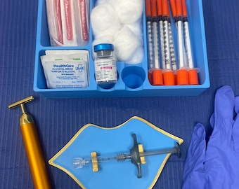 Hautfüller Injektables Spritzenhalter Tox Tablett Kosmetikerin Krankenschwester Injektor Botox Neurogift Box Spritzenhalter MedSpa Organizer