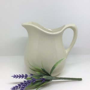 Vintage Ironstone Pitcher Creamer, Farmhouse Pitcher Creamer Jug, Farm Kitchen Serveware, Ironstone Farmhouse Decor