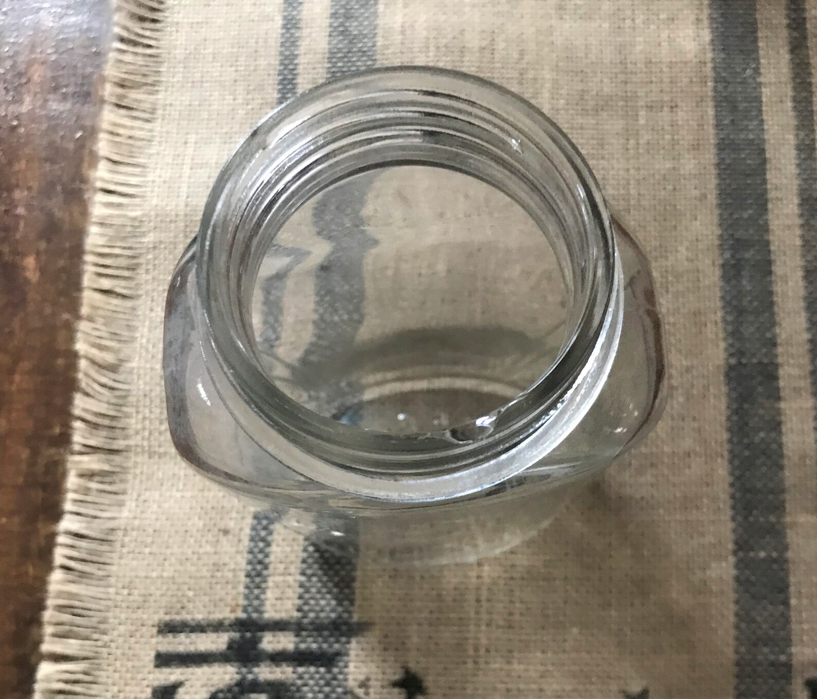 Vintage Oval Glass Jar Rare D86565 With Zinc Lid for Ball Etsy