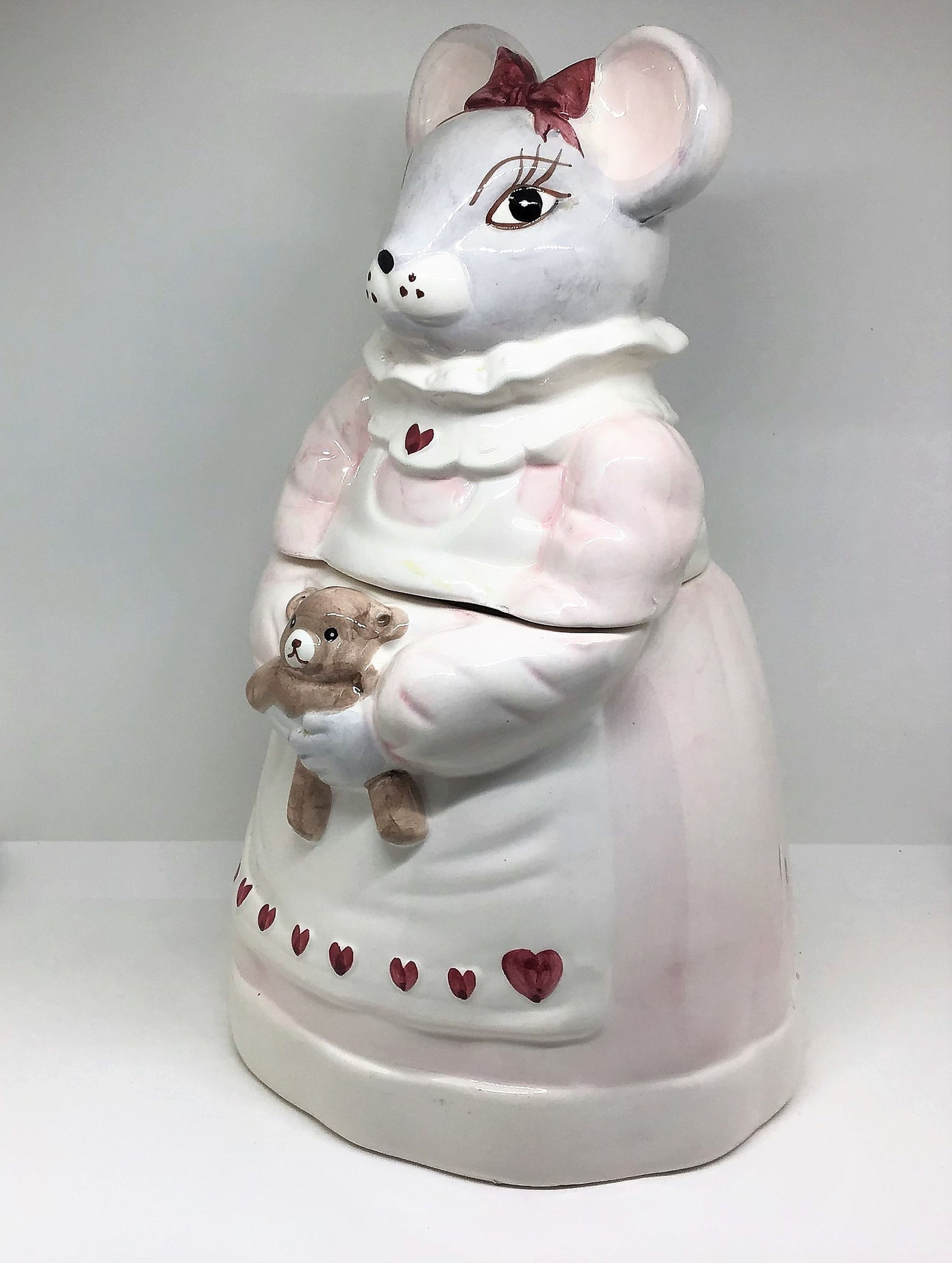 Vintage Mouse Cookie Jar Canister Melinda Mouse Jar by Etsy