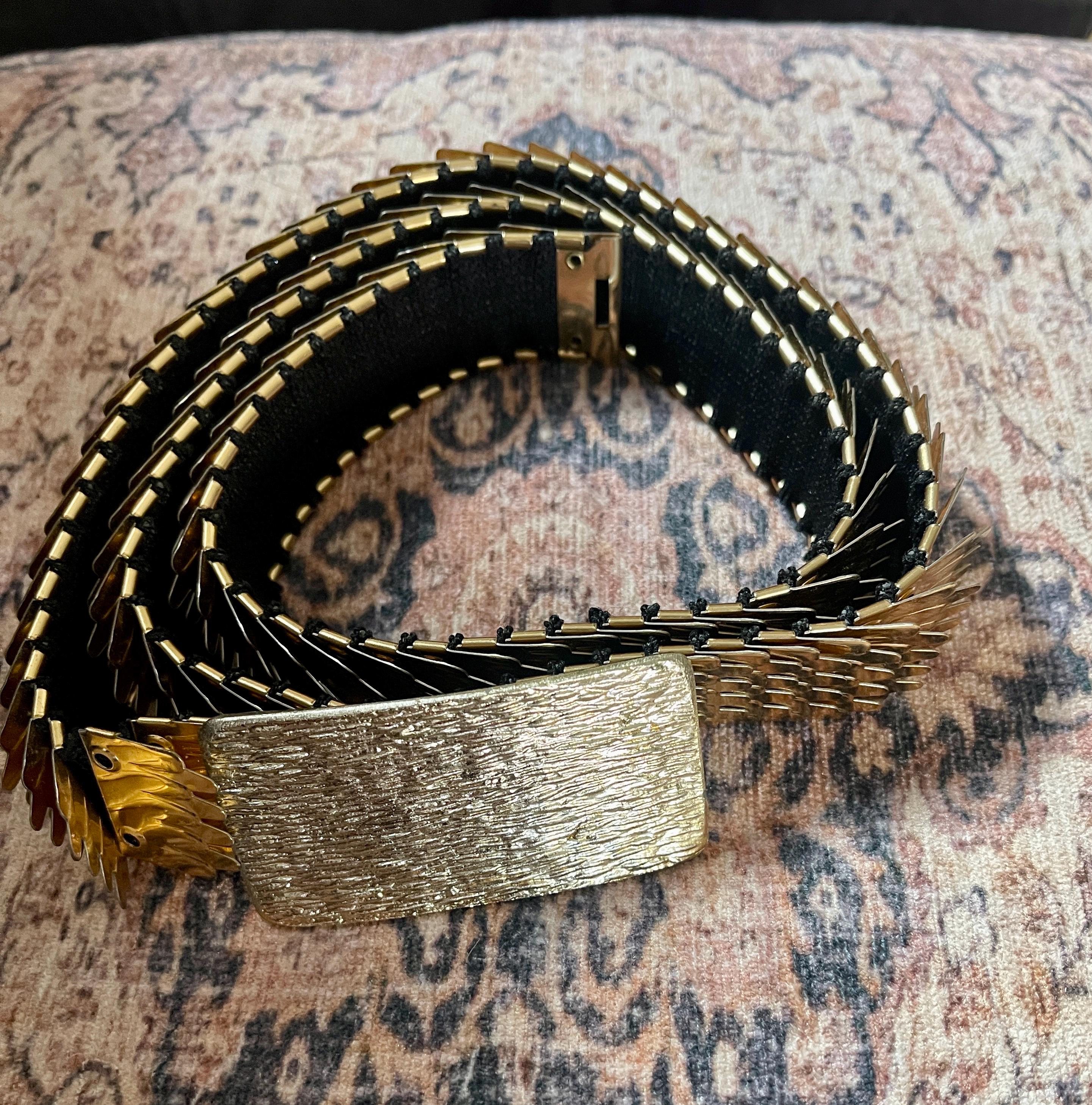 Gold Stretch Snake Belt - Etsy display picture 3