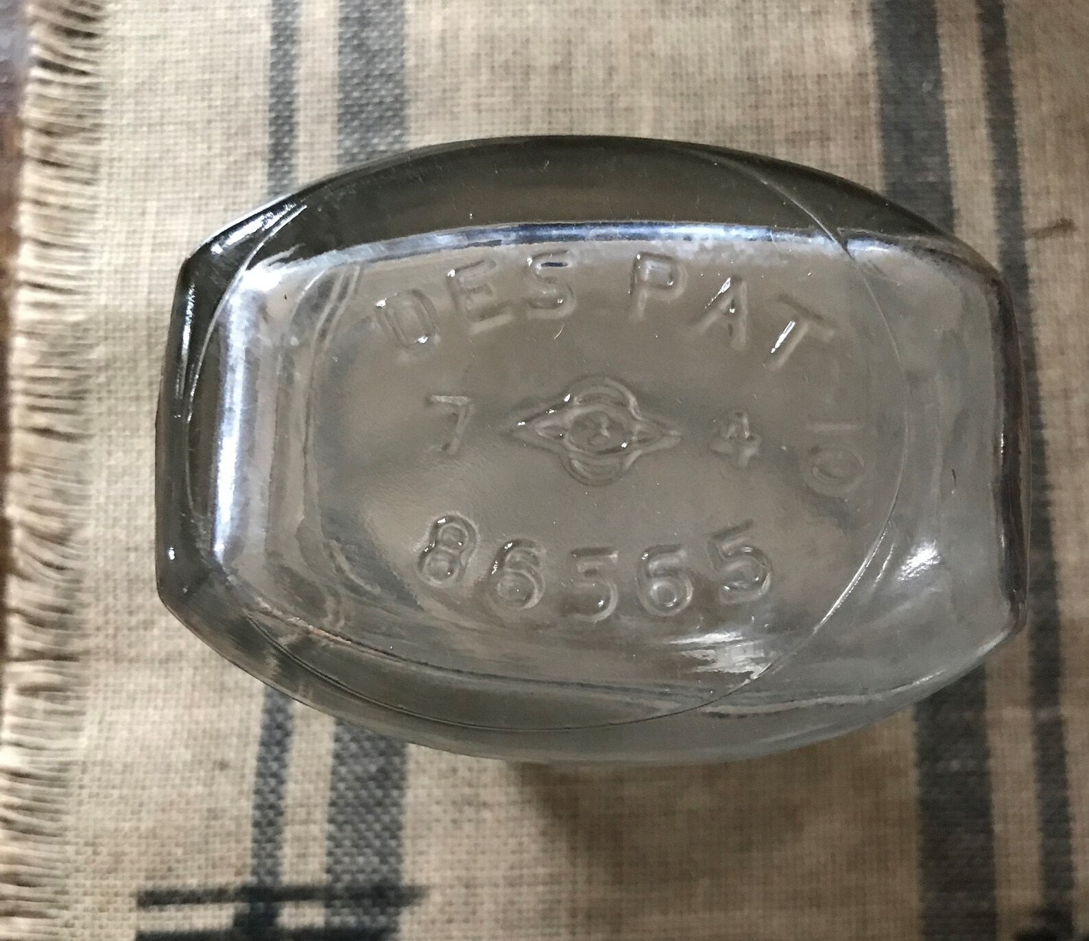 Vintage Oval Glass Jar Rare D86565 With Zinc Lid for Ball Etsy