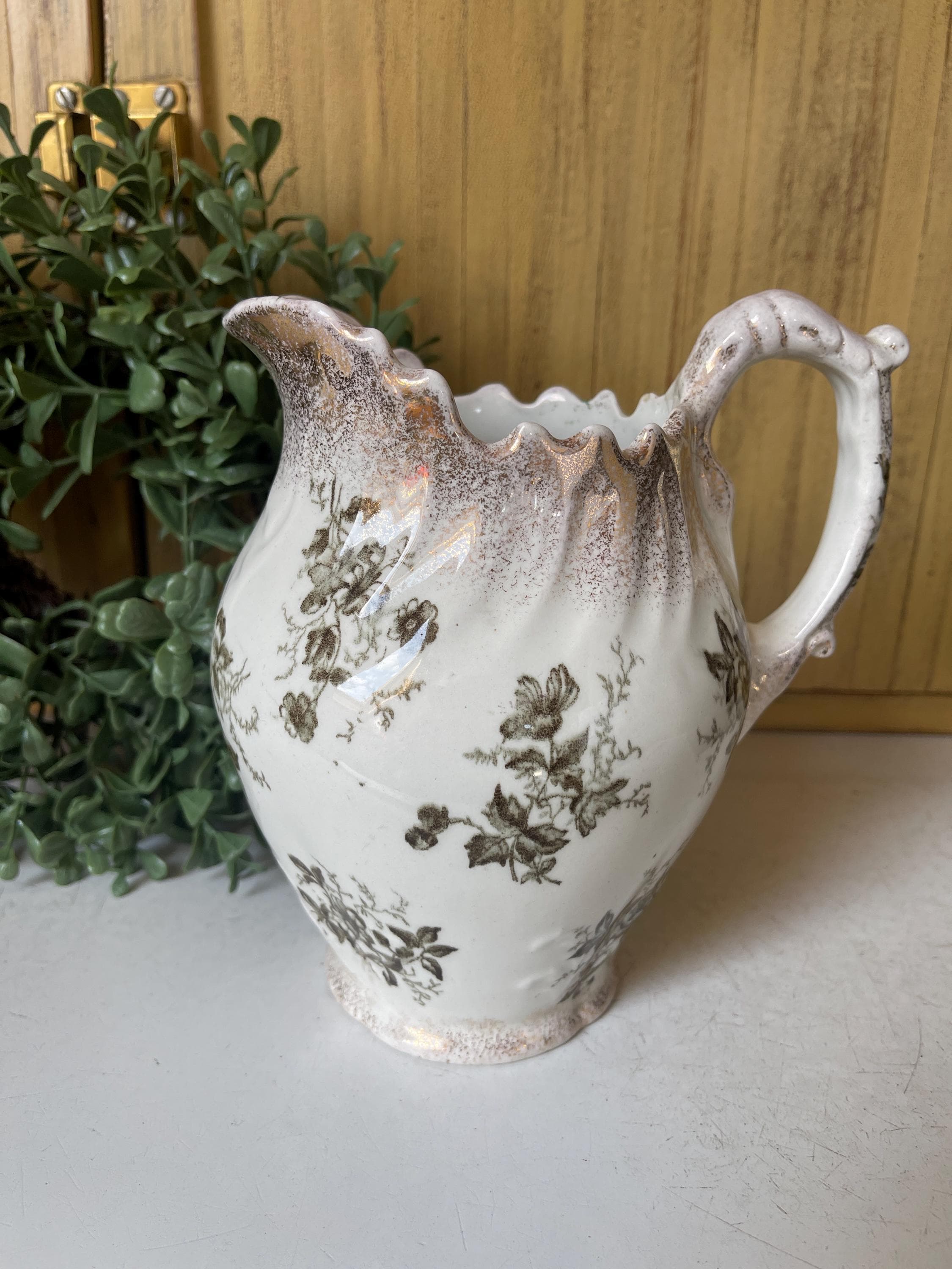 Antique Milk Pitcher - Etsy