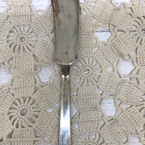 Antique WM Rodgers and Son 1847 Butter Knife, Butter Spreader, Silver Plated Knife, Anniversary Pattern, Flatware Silverware