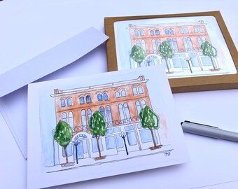 Brookhaven Mississippi Notecards set of 12 watercolor prints