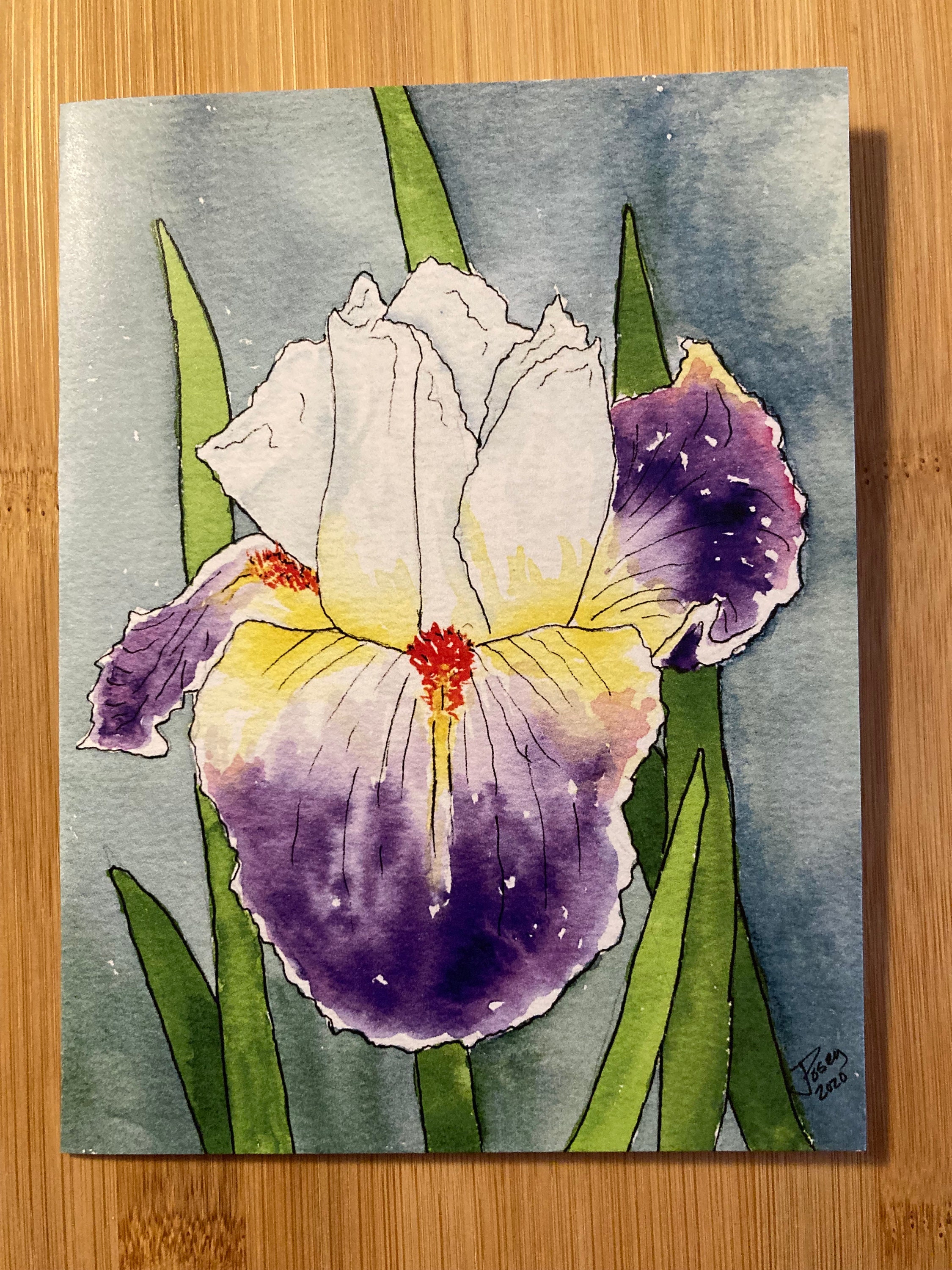 Flower Notecards Set of 8 Watercolor Prints - Etsy