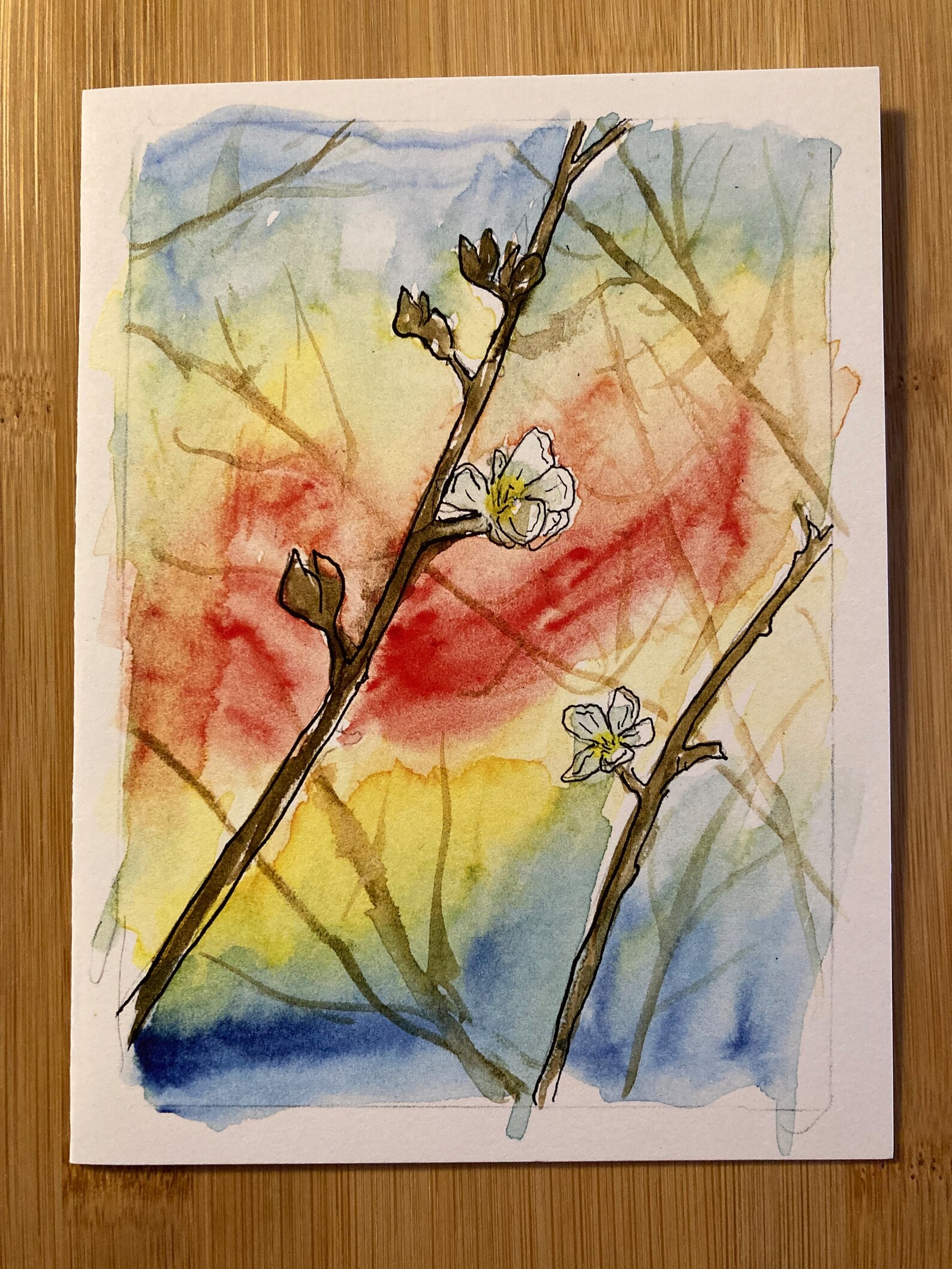 Flower Notecards Set of 8 Watercolor Prints - Etsy