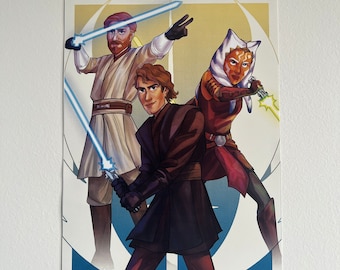 スター・ウォーズの絵、アソーカ・タノ、オビ＝ワン・ケノービ