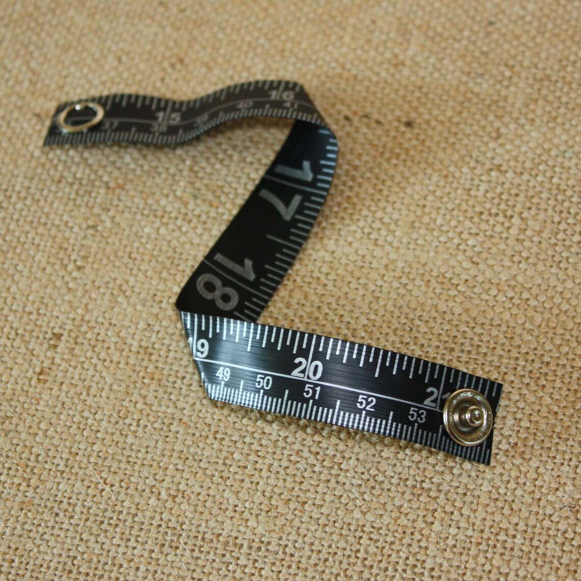 Tape Measure Bracelet in Black Statement Jewelry Created Etsy