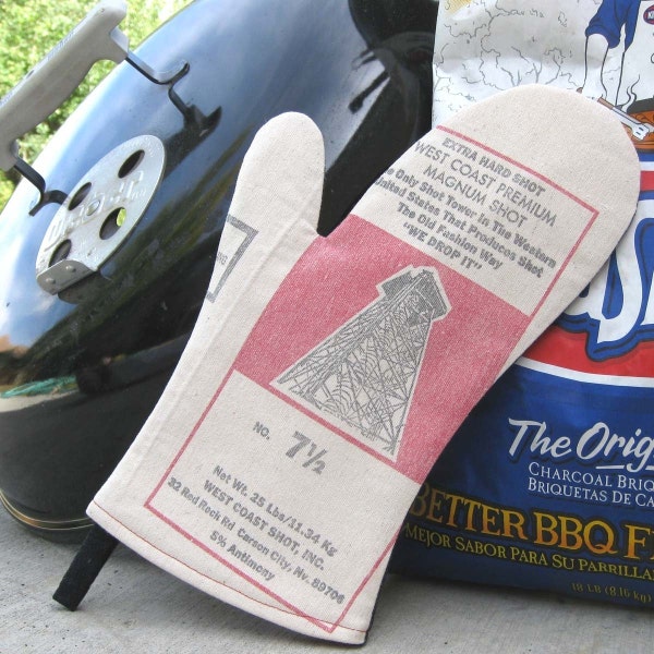 Hot Shot Upcycled Barbecue Mitt for Grilling, Dutch Oven or Kitchen-West Coast