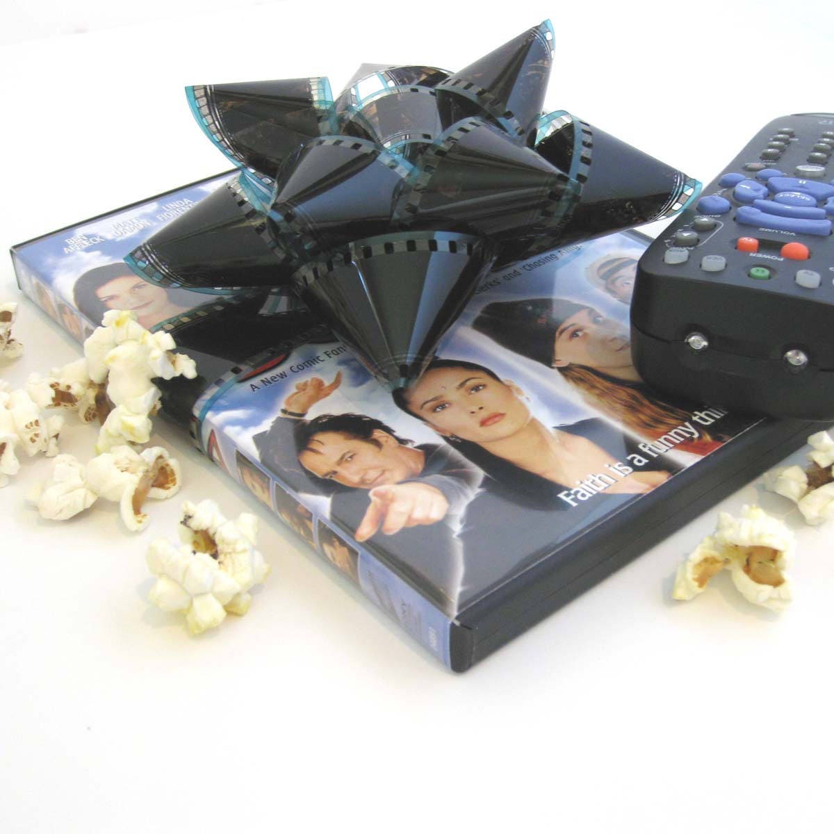 Film Reel Gift Packaging Bows Set of 3 Bows Repurposed Etsy