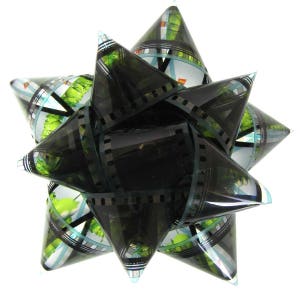 Film Reel Gift Packaging Bows - Set of 3 Bows - Repurposed From the ...