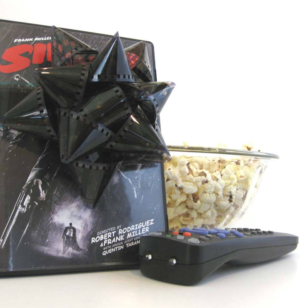 Film Reel Gift Packaging Bows Set of 3 Bows Repurposed Etsy