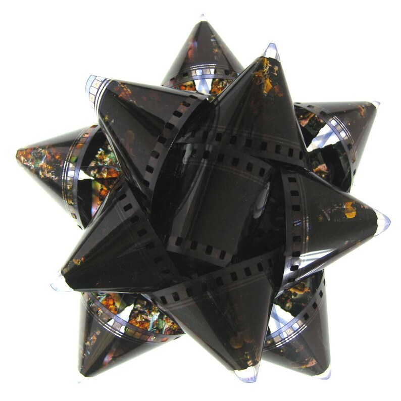 Film Reel Gift Packaging Bows Set of 3 Bows Repurposed From the Movie the Ring Gift Wrapping