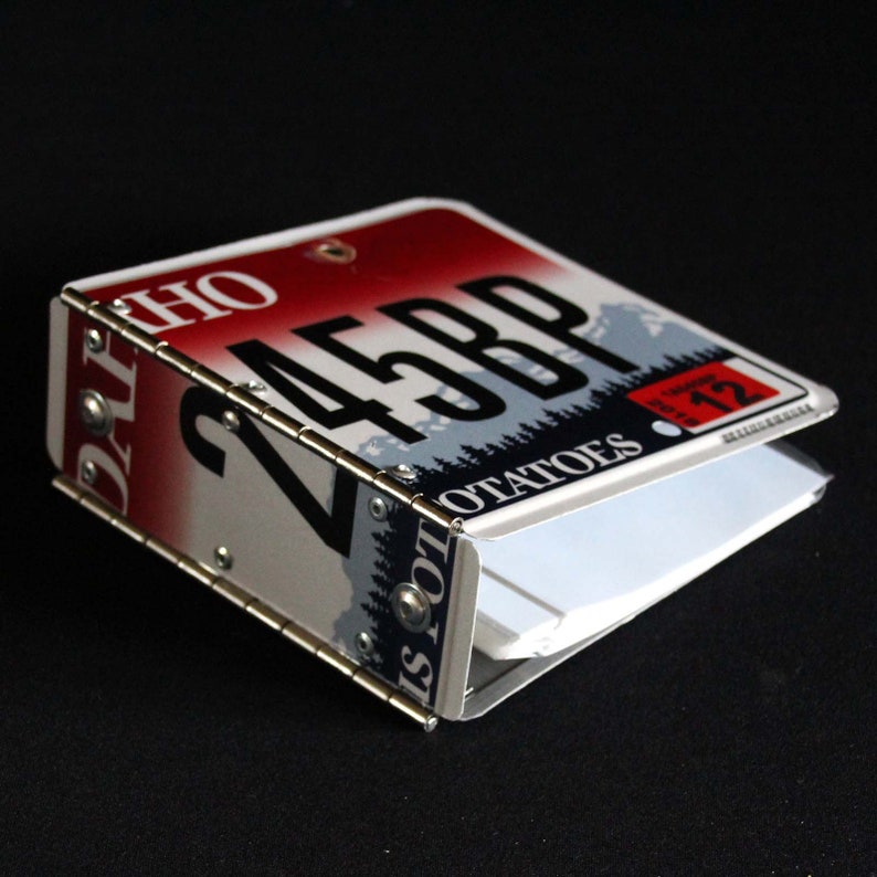 Road Trip License Plate Memory Album Upcycled Photo Binder Etsy