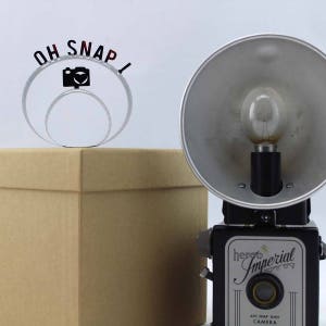 Oh Snap Film Reel Gift Packaging Bow Pop Up Letters Word Loop Repurposed from Movie Film Strips Photographer Gift Camera image 1