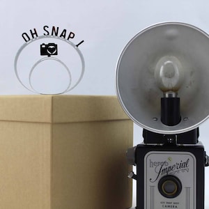 ¡Oh Snap! - Film Reel Regalo Embalaje Arco - Pop Up Cartas Word Loop - Reutilizado de Película Tiras de Película - Regalo Fotógrafo - Cámara