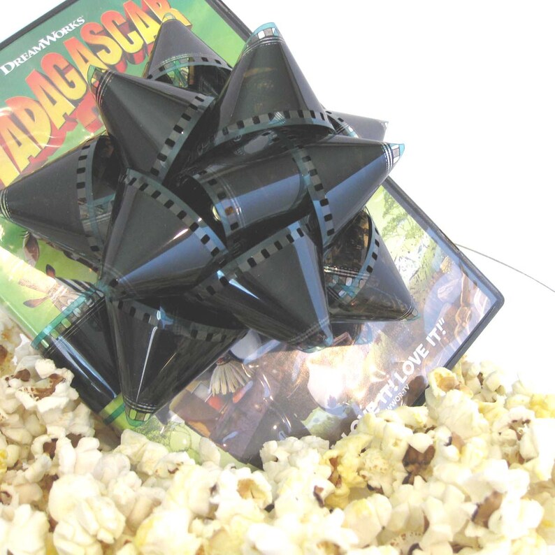 Film Reel Gift Packaging Bows Set of 3 Bows Repurposed Etsy