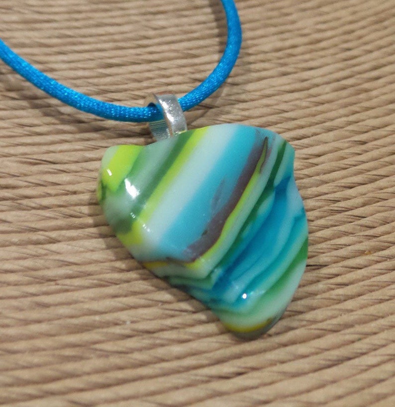 Colorful Pendant Striped Pendant Colorful Jewelry Handmade - Etsy