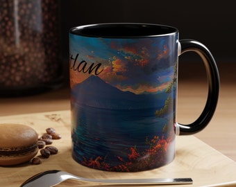 Lake Atitlan Guatemala, Accent Coffee Mug (11 oz)