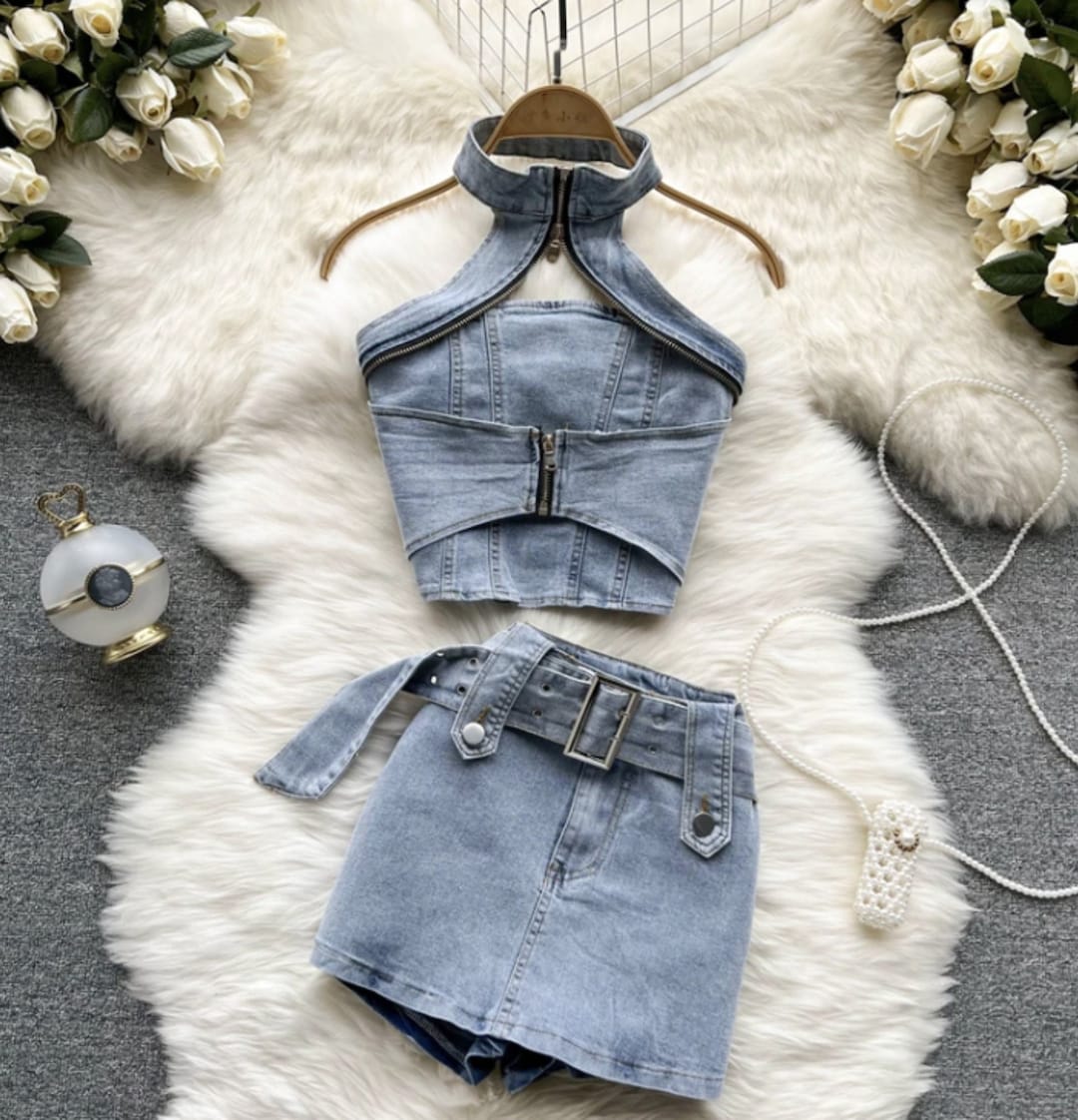 Federica Knit Tank Top & Mini Skirt Set
