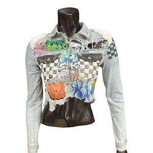 Unique hand-painted jacket : one-of-a-kind wearable art