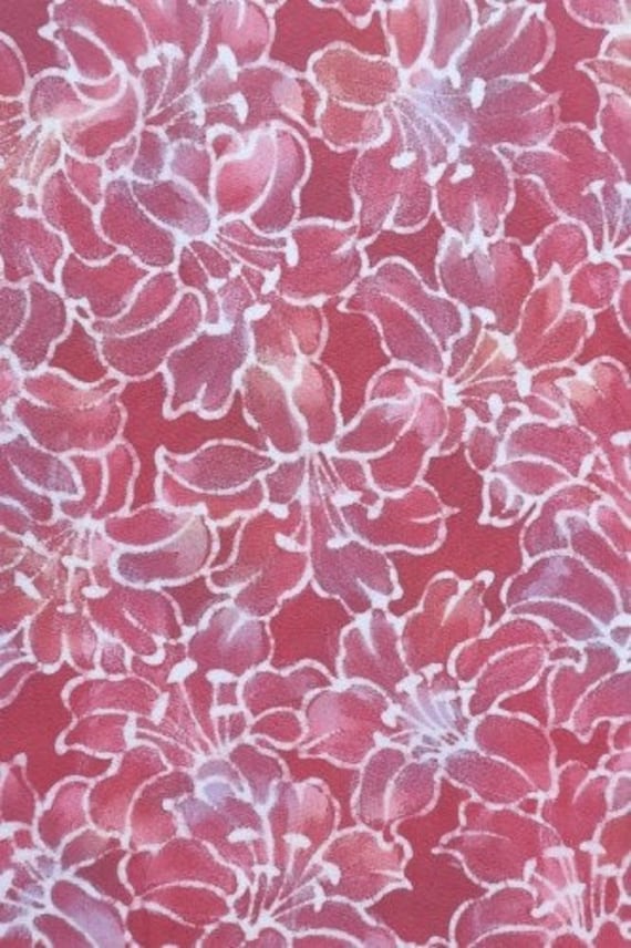 Beautiful Watercolor Effect, Batik-Look Tree Peoni