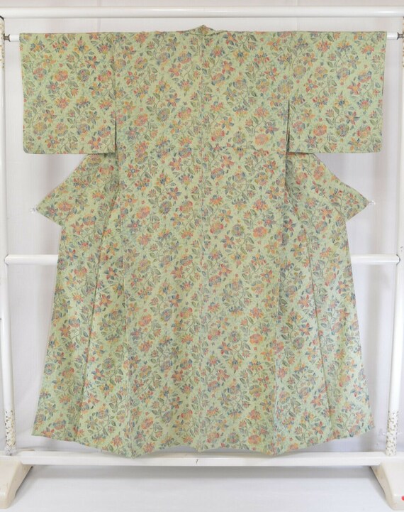 Calico Inspired Tree Peony, Chirimen Crepe Silk Vi