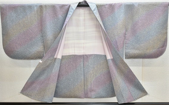 Soft Diagonal Striped Gradations in Pastels, with… - image 5