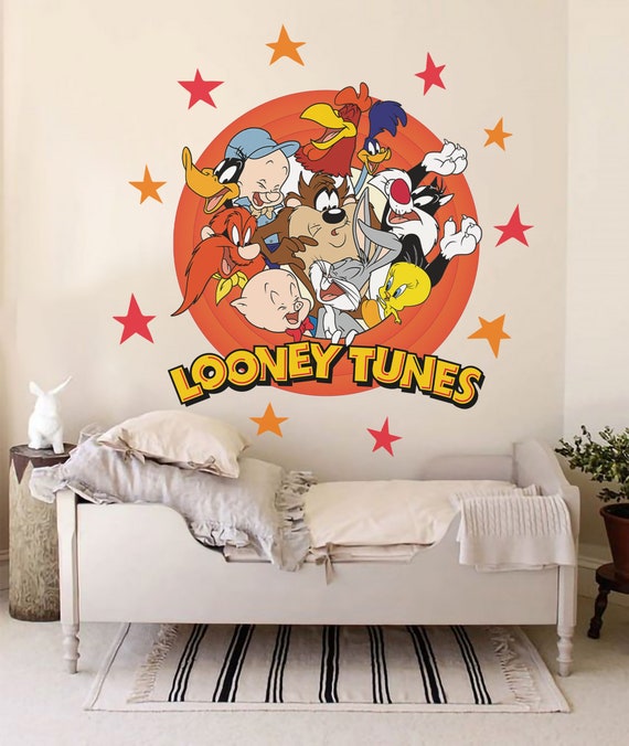 Peel and Stick Looney Tunes Wall Decal Bugs Bunny Sylvester the Cat Tweety Bird Wall Sticker for Kid Room Decor Etsy