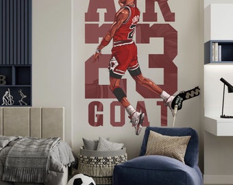 Basketball Star Wall Decal: Peel and Stick NBA Player Art