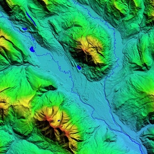 Crested Butte Colorado USA - Arte de pared topográfico