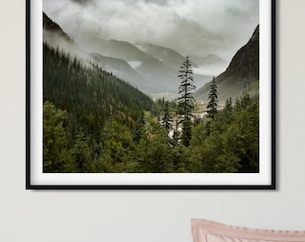 Mountain Valley Photo Print, Valley of Forever Nature Photography
