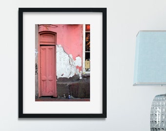 Tarot Reader New Orleans Photo Print, Pink Door Wall Art