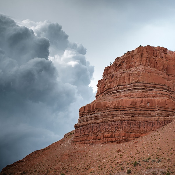 Storm Clouds Over the Desert Photo Print, Weather Photography, Large Landscape Print, Southwest Nature Photography, Kanab Utah Landscape