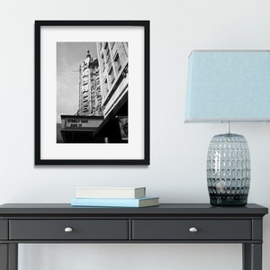 Palace Theater Art Print, Steely Dan Concert, Louisville Kentucky Fine Art Photo, Black and White Photography, Film Photography Architecture