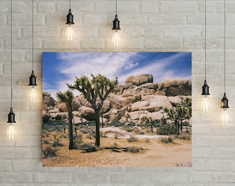 Joshua Tree Fotodruck, Kalifornische Wüste Fotografie