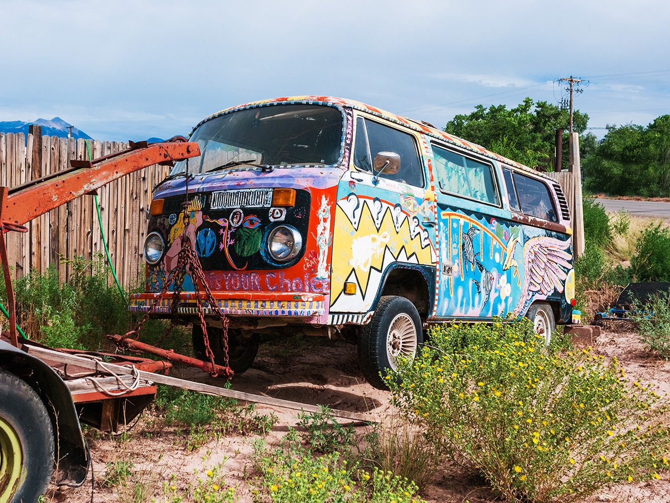 Van Hippie Bus Photo Southwest - Etsy