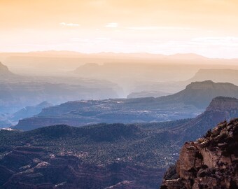 Grand Canyon Sunset Wall Art Print Arizona Landscape Photography, Scenic Landscape Photo Sunset Photo Art Prints