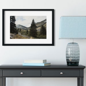 Scenic Valley Photo Print, Mountain Road, Forest Photography, Epic Scenery