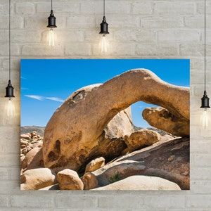 Joshua Tree Arch Rock, Desert Photography, Southern California Fine Art Print, Desert Decor, National Park Wall Art, Road Trip