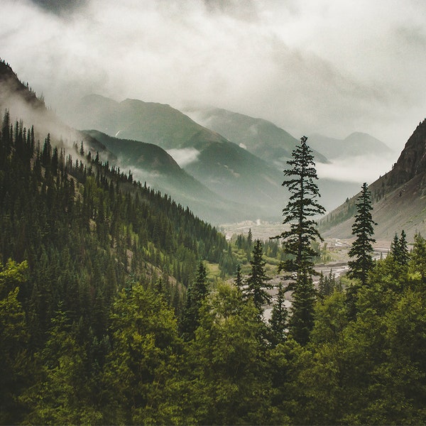 Mountain Valley Photo Print, Valley of Forever Nature Photography