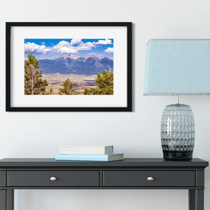 Mission Range, Montana Landscape Photography, National Bison Range, Mountain Photo Print, Rocky Mountains Wall Art, Missoula, Scenic View,