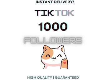 Crescita di 1k follower su TikTok, potenzia il tuo coinvolgimento sui social media! Consegna veloce